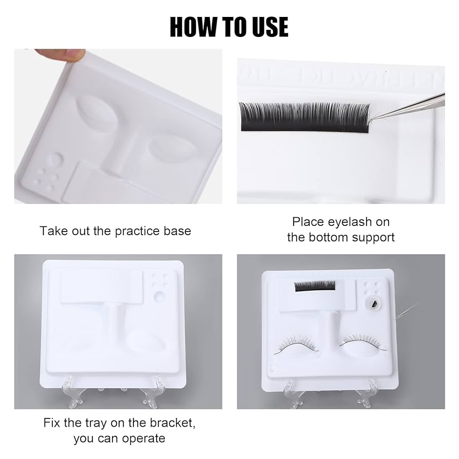 lashes extension 3 in 1 plastic head