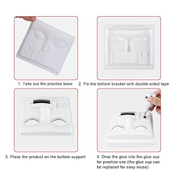 lashes extension 3 in 1 plastic head